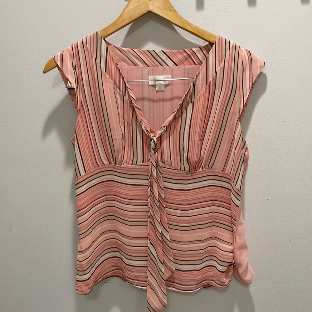 LOFT pink sleeveless top size 8p